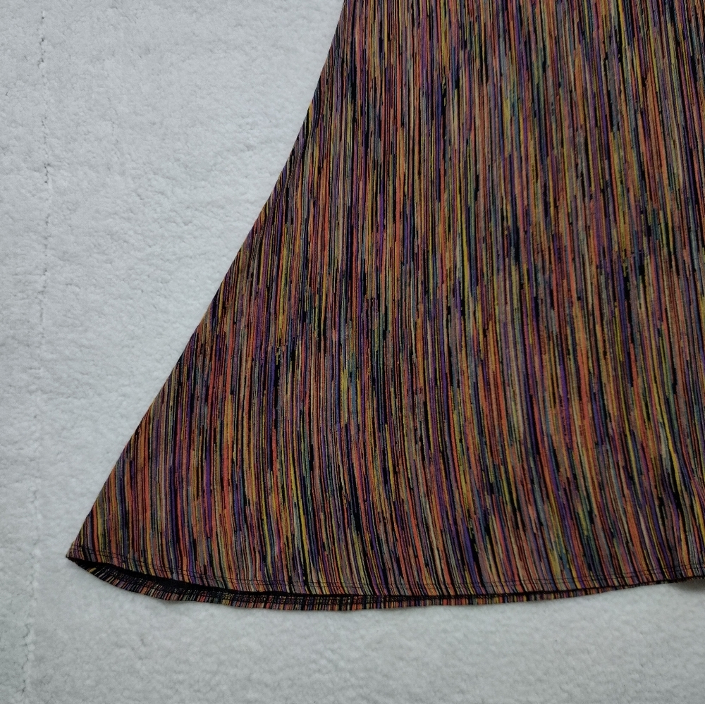 Coldwater Creek Colorful Strips A-Line Skirt Size XL - Picture 3 of 6